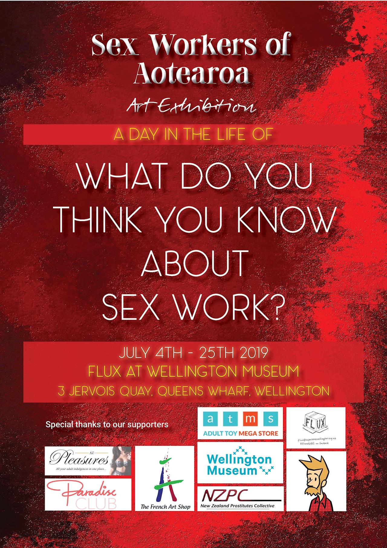 4 Sleeps Until Opening Day! - Sex Workers of Aotearoa - A day in the life  of - Art Exhibition - Givealittle