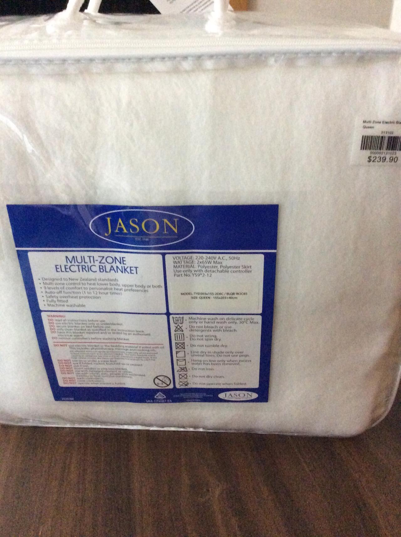 Jason multi best sale zone electric blanket