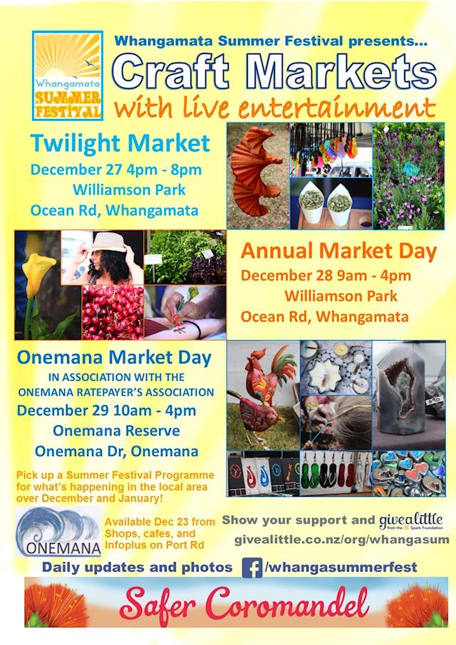 Whangamata Summer Festival Updates Givealittle