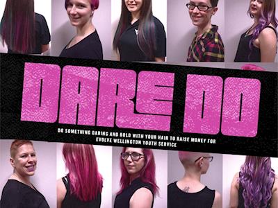 Do something Daring and Bold with your hair to raise money for EVOLVE Wellington Youth Services 