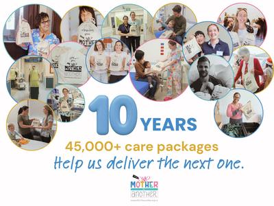 Ten years. 45,000 care packages. Help us deliver the next one.