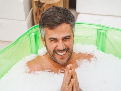 Freezing my b***s off for Hospice Fundraiser...