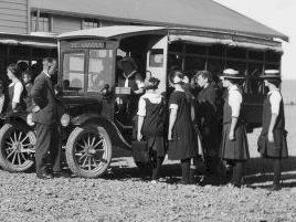 To replicate and house the first schoolbus that ran to Piopio DHS in 1924