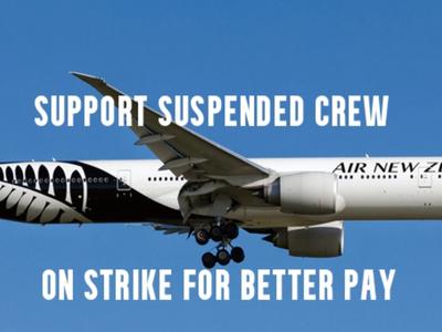 Support for striking cabin crew