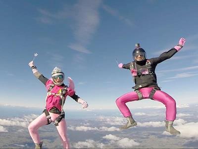 Throw Abbey out of a plane to help Ella get on one!