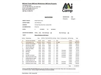 We want to fundraise children's camp/activity fees