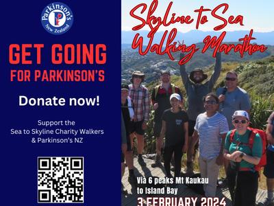 Skyline to Sea Walking Marathon for Parkinson's NZ - Sat 3rd February 2024