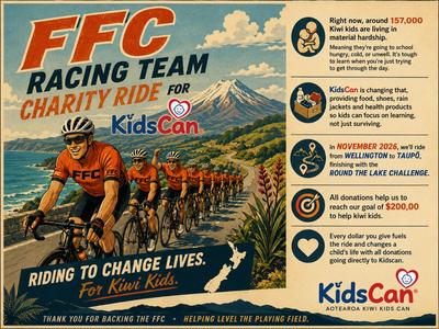 Jake's FFC 1000 Charity Ride for Kidscan