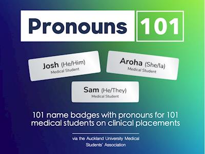 Pronouns 101: Name Badges with Pronouns for Medical Students