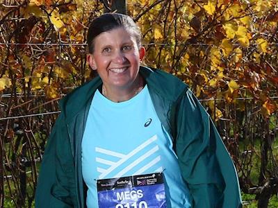 A helicopter and a Runner