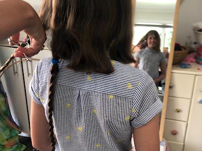 Ruby's hair donation for charity