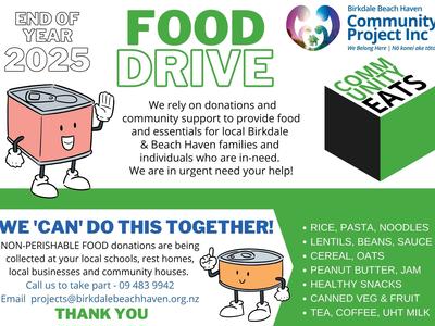 Community Eats - food support for locals who are financially struggling! Are you able to help?