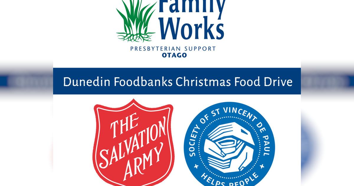 The Dunedin Foodbanks Christmas Food Drive Givealittle