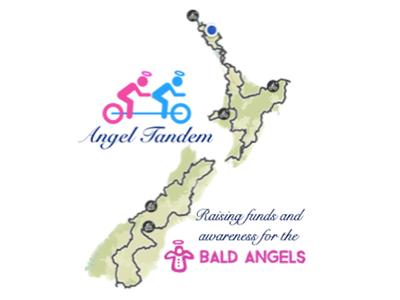 The Angel Tandem: Two 70+ year olds riding 7,500km around NZ for the Bald Angels
