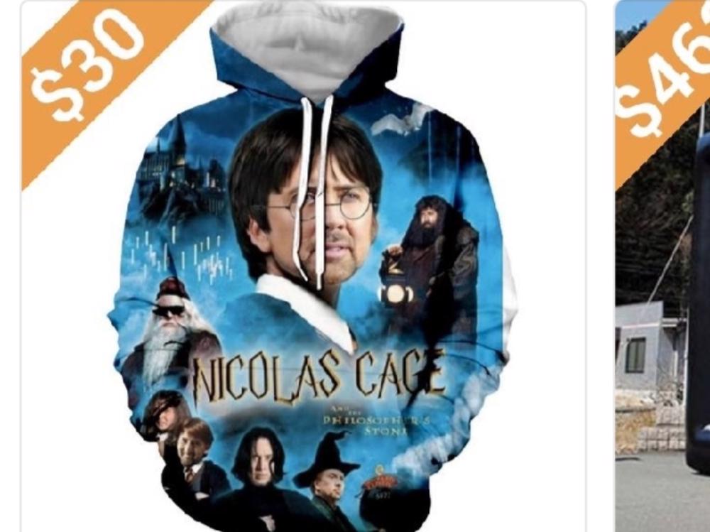 Help me buy this Nicolas Cage hoodie Givealittle