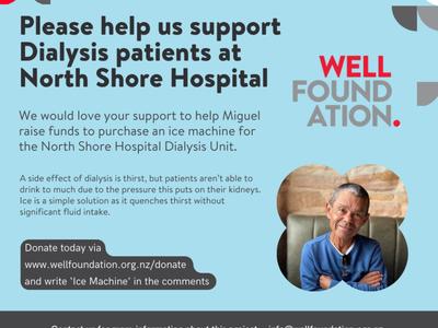 Raising Funds for an Ice Machine at North Shore Hospital Dialysis Unit