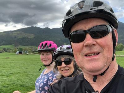 On my bike for Joyya