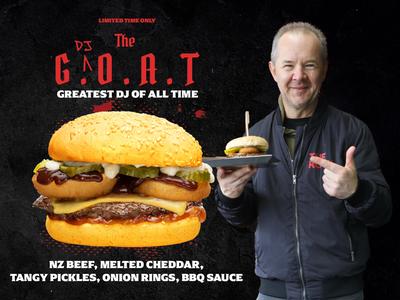 THE G.O.A.T DJ Burger supporting our kiwi kids