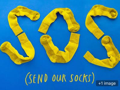 We run. You donate. Ukrainians get warm socks.