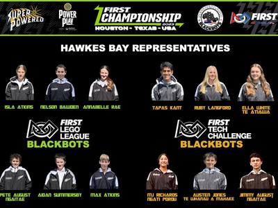 Hawke's Bay students to compete at World Robot Championships