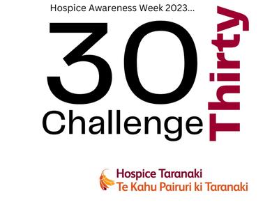The Thirty-Thirty Challenge for Te Kahu Pairuri Hospice Taranaki.