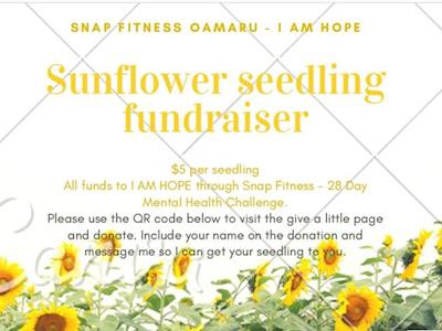 Snap 28 day mental health challenge - I am hope - sunflowers