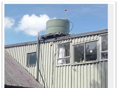 Support needed to help build a water tank stand next to the main house, to supply the Lama's kitchen.