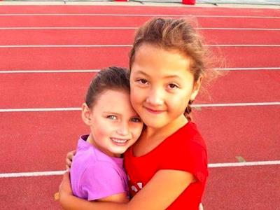 Sophie and Kylah's Kids Marathon for the Rescue Helicopter