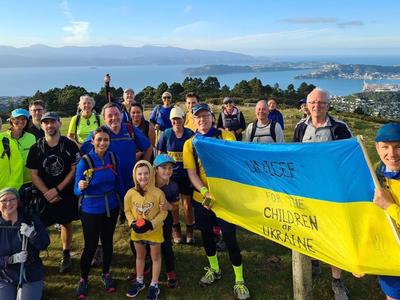 Wellington Skyline to Sea Challenge for Ukraine 15th April 2022