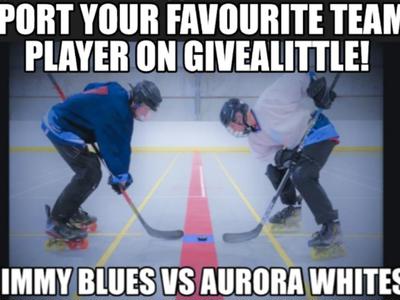 6-hour Inline Hockey Game Fundraiser to support Jimmy and Aurora.