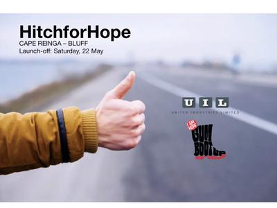 Hitch for Hope: Cape Reinga - Bluff, generously supported by UIL
