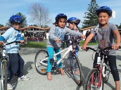Helping kids learn to ride bikes