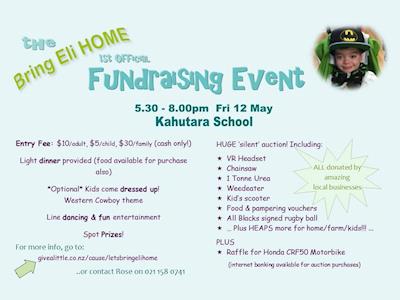 1st Official "Lets Bring Eli Home" Funraising Event