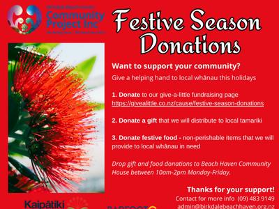 Festive Season Donations
