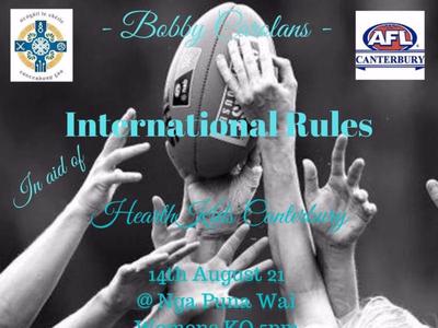 Bobby Carolan's International Rules helping Heart Kids Canterbury