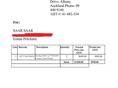 Our Printers have Died