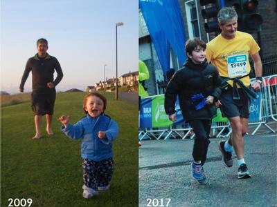 I I learnt to walk with my son, now I'm running a marathon