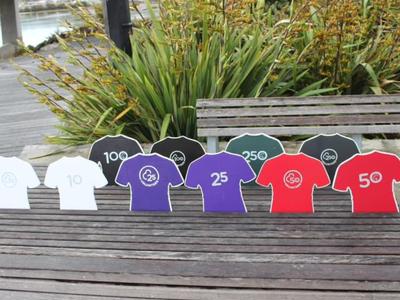 parkrun Milestone signs