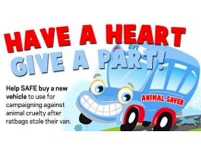 HAVE A HEART, GIVE A PART! Build a van for animals