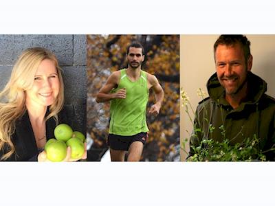 Rachel, Romain and Richie running Queenstown Marathon for Wayne and the Biggs Family