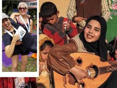 Jessie & Michelle's 42km Marathon Hike for the children of Gaza