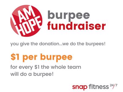 You Give The Donation...We Do The Burpees!