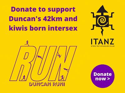 Running to support Intersex New Zealanders