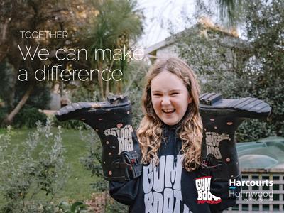 Harcourts Holmwood supports Gumboot Friday 2024