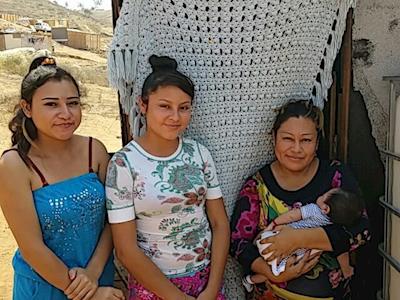 Beds, Blankets, Sheets & Pillows for 2 Mexican families