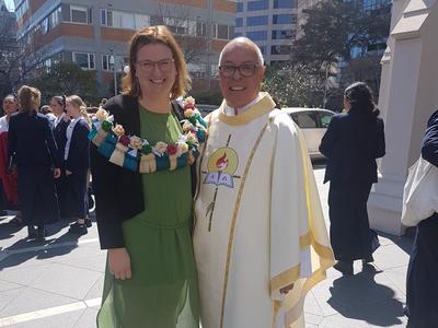 Sarah's swimming for St Pat's