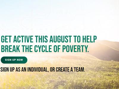 Active August TO Break The Poverty Cycle