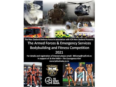 NZ Armed Forces & Emergency Services ICN Bodybuilding & Fitness 2021 Competition