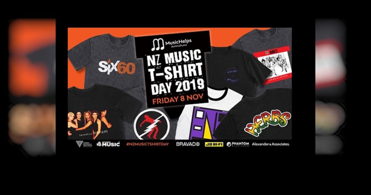 NZ Music TShirt Day Givealittle