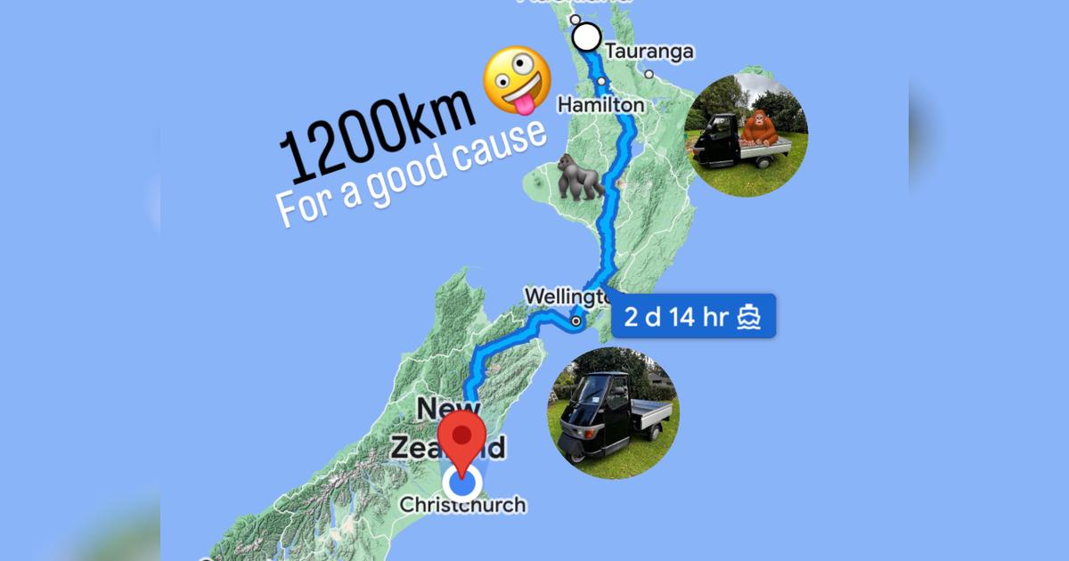 12,000 bucks for 1,200 kilometers on a 49cc APE!!!! - Givealittle